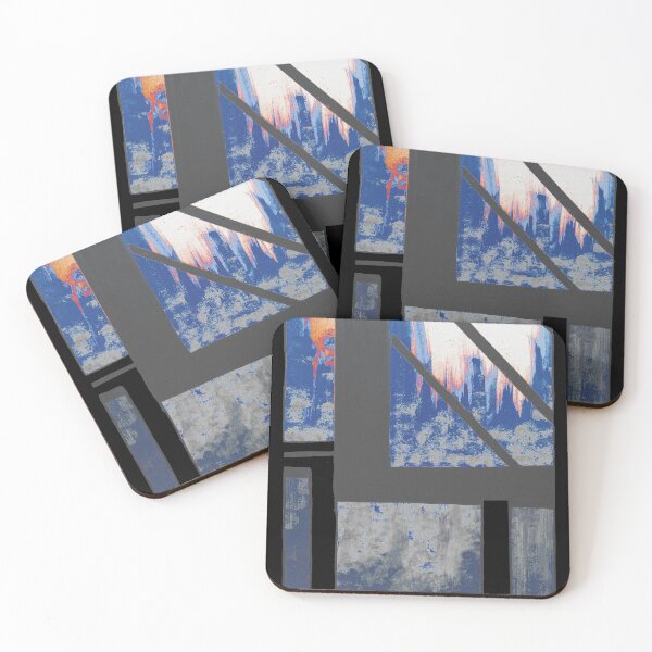 Item preview, Blue Cityscape early morning designed and sold by BlackArtichoke.