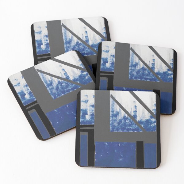 Item preview, Blue Cityscape morning designed and sold by BlackArtichoke.