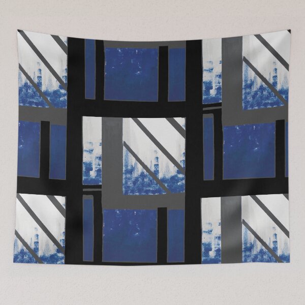 Item preview, Blue Cityscape morning designed and sold by BlackArtichoke.