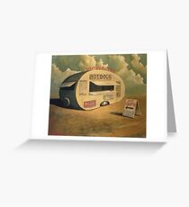 Abandoned Hotdog Van Greeting Card