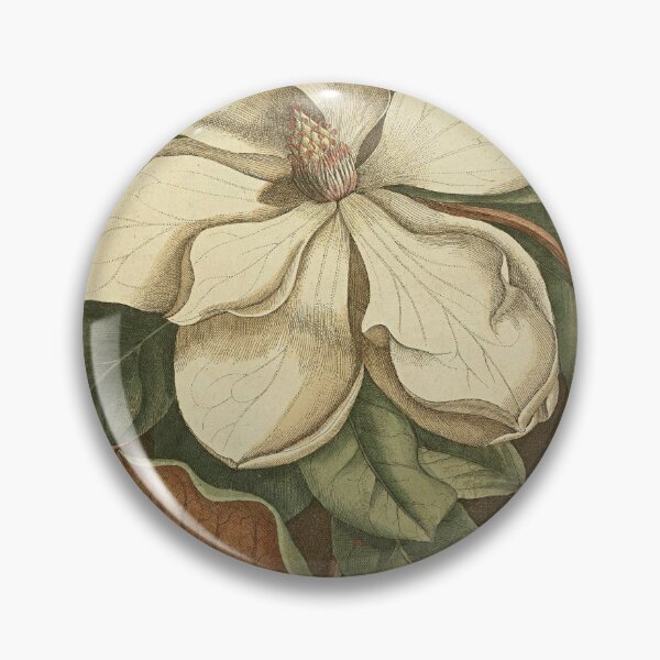 Item preview, Vintage white magnolia, vintage botanical big flower.  designed and sold by LeAllureVintage.