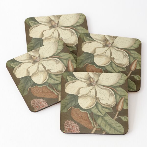 Item preview, Vintage white magnolia, vintage botanical big flower.  designed and sold by LeAllureVintage.