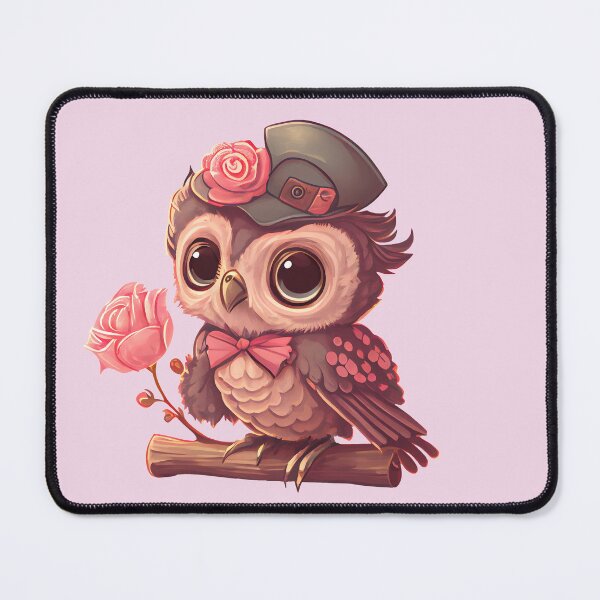 Item preview, Cute Pink Valentine Owl in top Hat, gift for owl lover, I’ll Owl ways love you, owl Valentine, coffee valentine designed and sold by Mumzy2many.