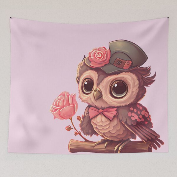 Item preview, Cute Pink Valentine Owl in top Hat, gift for owl lover, I’ll Owl ways love you, owl Valentine, coffee valentine designed and sold by Mumzy2many.