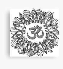 Om mandala Canvas Print