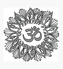 Om mandala Photographic Print