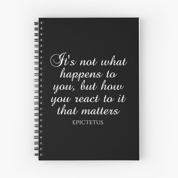 Item preview, It's Not What Happens To You But How You React To It That Matters - Epictetus - Philosophy designed and sold by PhiloJourney.