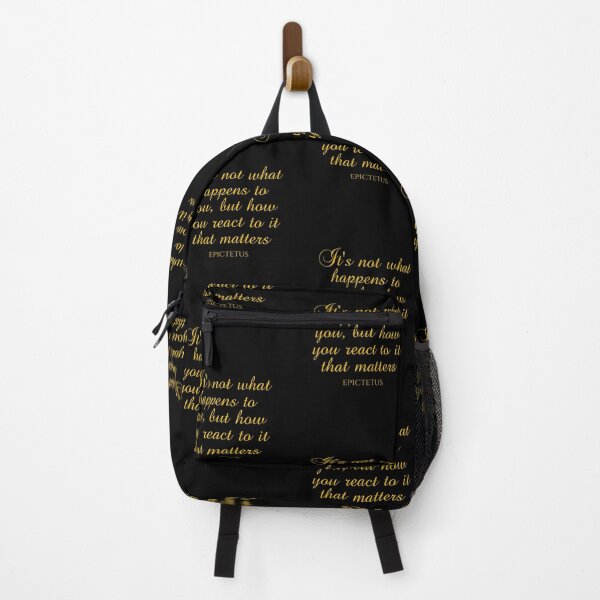 Item preview, It's Not What Happens To You But How You React To It That Matters - Epictetus - Philosophy designed and sold by PhiloJourney.