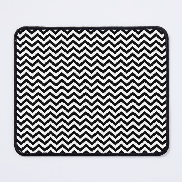 Item preview, Black and White Horizontal Chevron Pattern designed and sold by TMBTM.