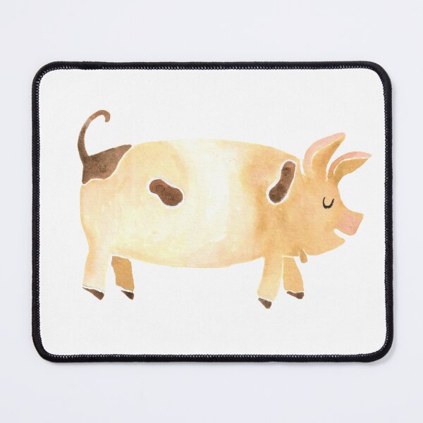Item preview, Watercolor Cream Spotted Pig Art designed and sold by SurfPixieArt.