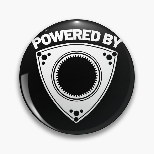 Item preview, Powered by a Rotary Engine - White with black border designed and sold by ApexFibers.