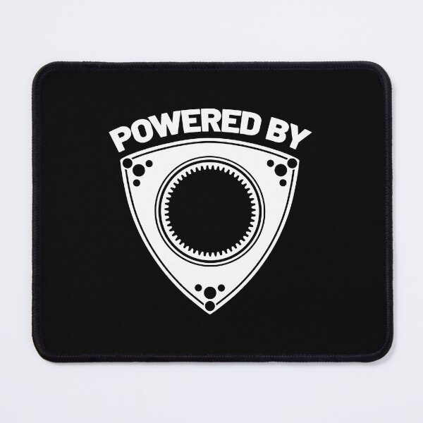 Item preview, Powered by a Rotary Engine - White with black border designed and sold by ApexFibers.