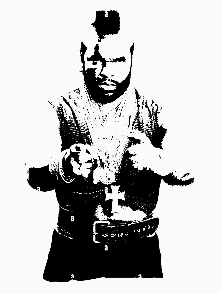 The A Team Mr T Stylised Vector Art Essential T Shirt For Sale By the-a-team-mr-t-stylised-vector-art-essential-t-shirt-for-sale-by