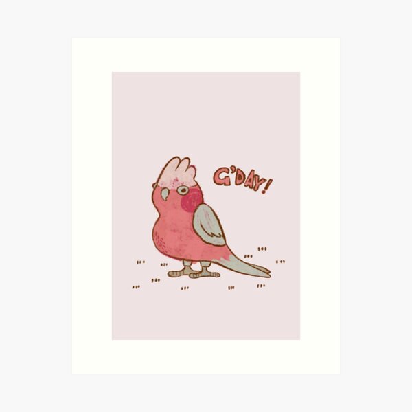 Item preview, Cute Pink Galah Australian Parrot Bird designed and sold by Beedenhamart.