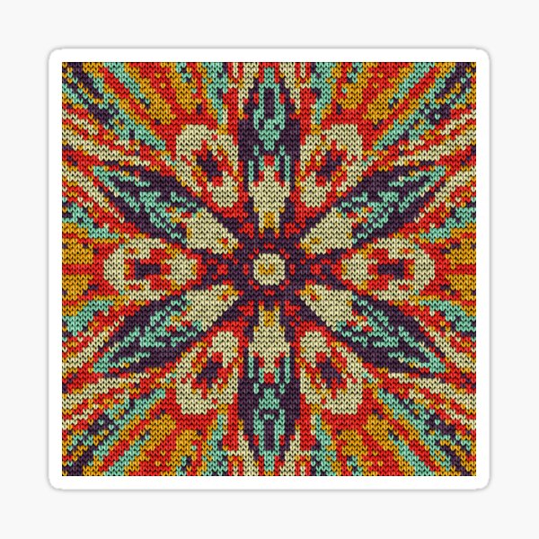 Flor Star Knitpat Sticker