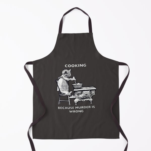 Item preview, Cute cat cooking because murder is wrong cat lover funny gift designed and sold by BBakery.