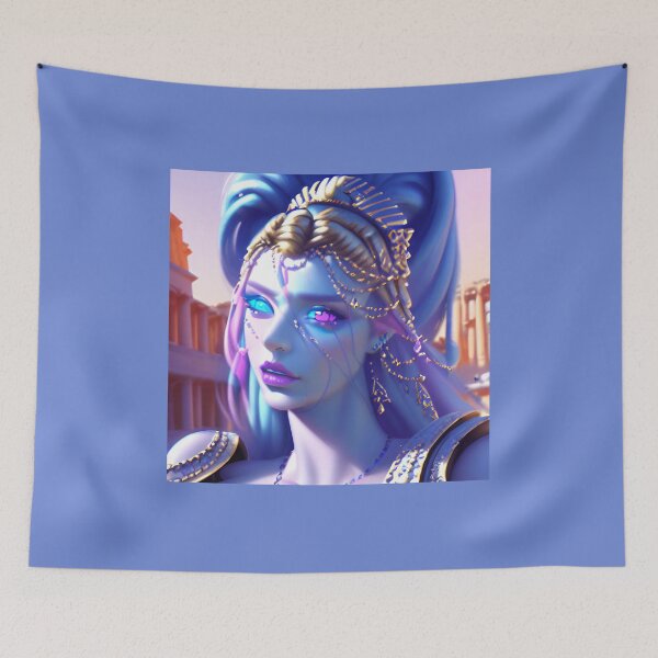 Aperçu de l'œuvre super kawaii futuriste anime girl fond d'écran vaporewave conceptions esthétiques créée et vendue par Design Repo.