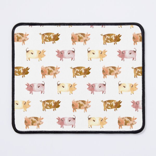 Item preview, Watecolor Pig Art Pattern designed and sold by SurfPixieArt.