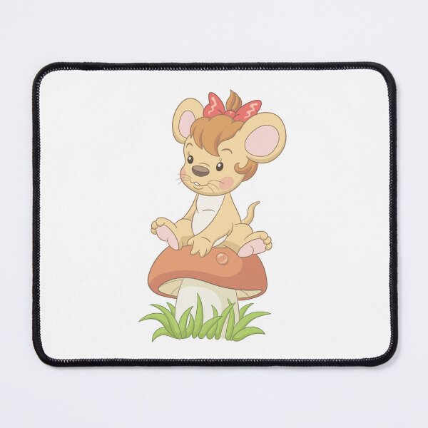 Item preview, Cute Mouse Sitting on Mushroom designed and sold by Pixelish.