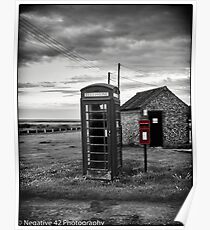 Red Post Box & Telephone Box Poster