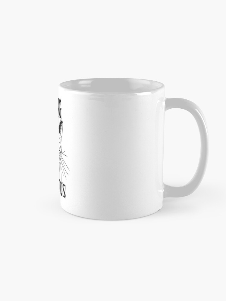 Taza de gato negro, tazas de café para mascotas, taza de gato floral, taza  de gato