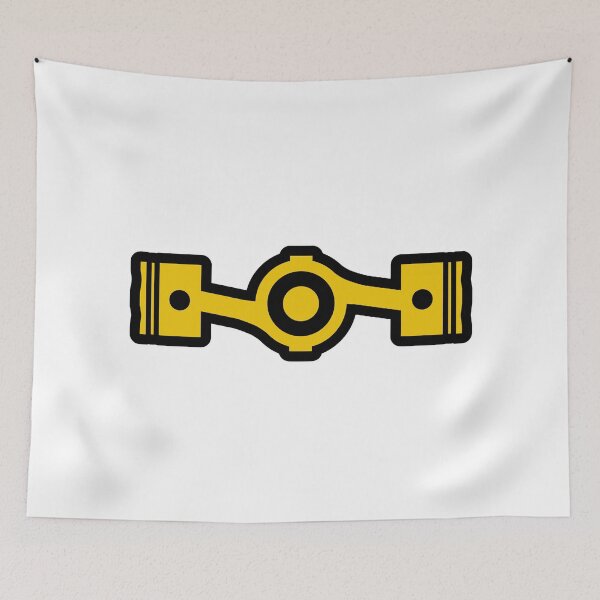 Item preview, Horizontally opposed boxer pistons - Yellow designed and sold by ApexFibers.