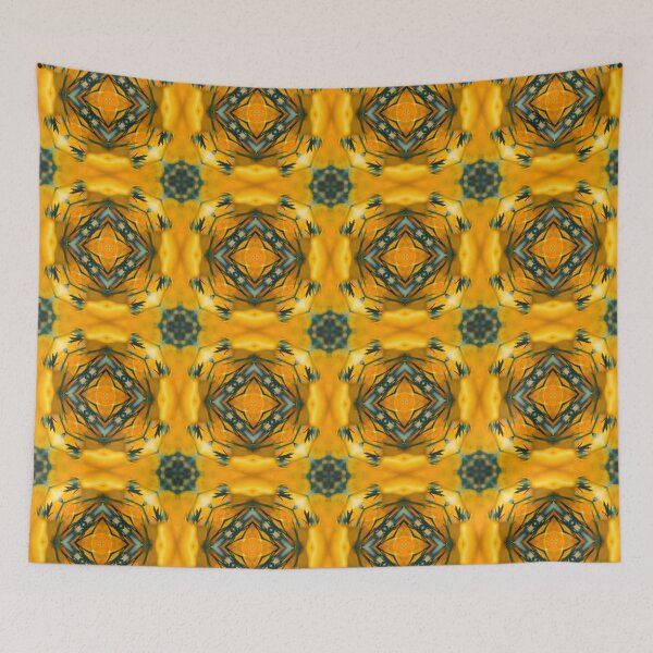 Item preview, Striking Orange Blue Geometric Seamless Pattern Print designed and sold by protegra.