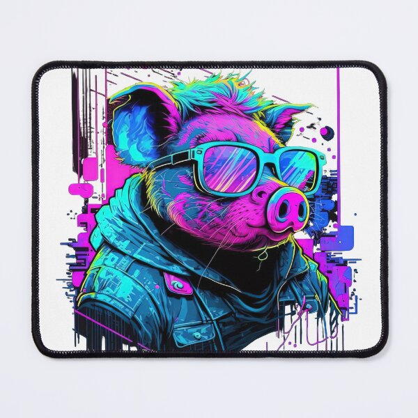 Item preview, Retrowave Pig designed and sold by Valentin Mladin.