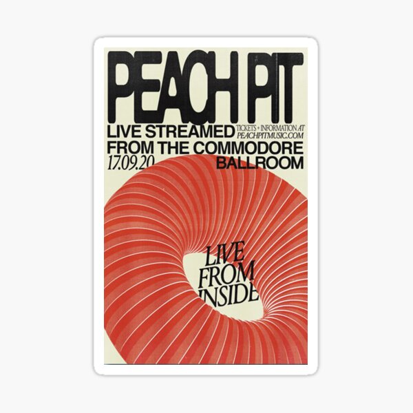 "peach pit,band,indie,music" Sticker for Sale by nomnomannkakkk Redbubble