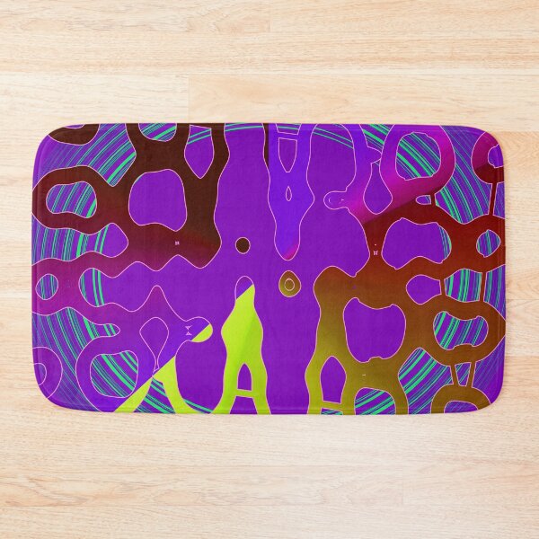 Item preview, Yellow bronze and purple asymmetrical geometrical shapes by Code03. designed and sold by Code03.