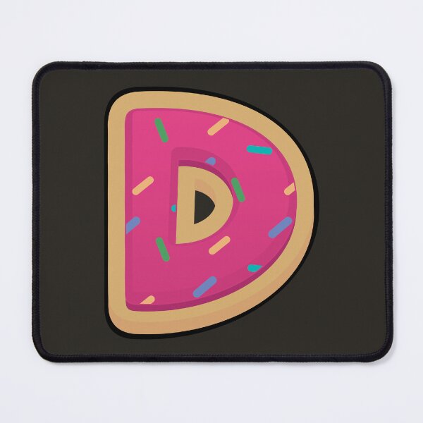 Item preview, Alphabet letter d donut typography designed and sold by Donutlovers.