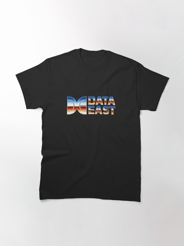 Thumbnail 3 of 7, Classic T-Shirt, Classic DATA EAST logo - 80s Retro Arcade and Pinball Games designed and sold by RetroTeeStudio.