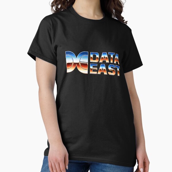 Aperçu de l'œuvre Logo classique de DATA EAST - Jeux d'arcade et de flipper rétro des années 80 créée et vendue par RetroTeeStudio.