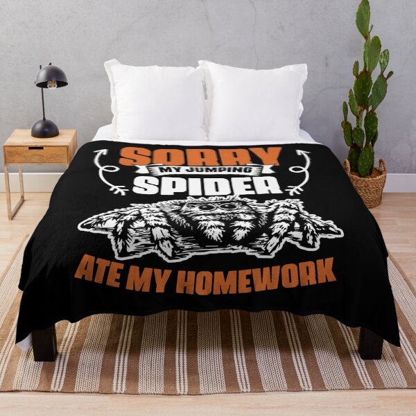 Item preview, Funny My Jumping Spider Ate My Homework For A Salticidae Fan designed and sold by Nessshirts.