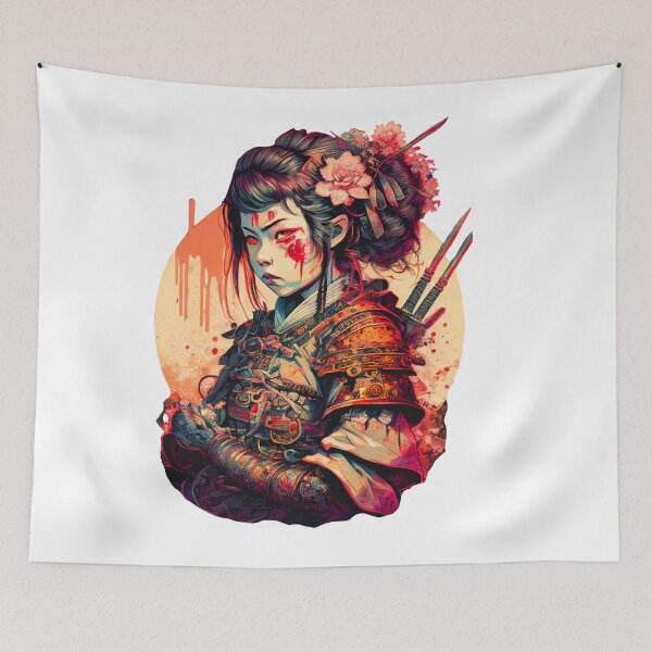Item preview, SAMURAI GIRL Midjourney AI Artwork designed and sold by davidjulie.