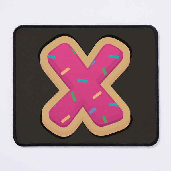 Item preview, Alphabet letter x donut typography designed and sold by Donutlovers.