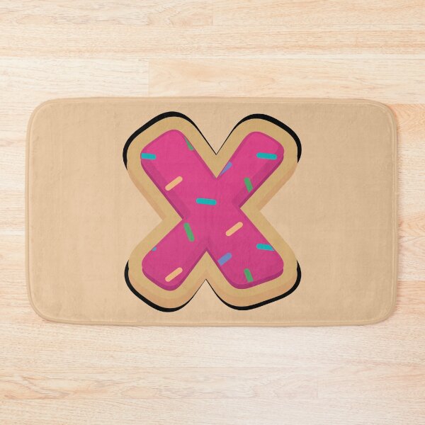Item preview, Alphabet letter x donut typography designed and sold by Donutlovers.