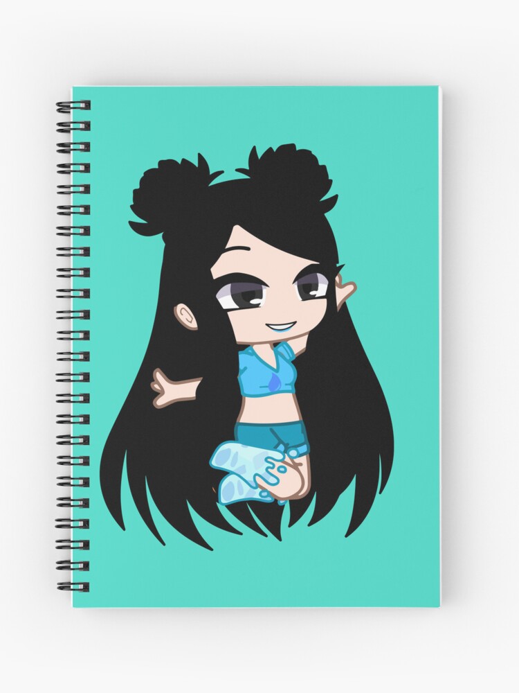 Cheerful Rock Singing Girl Gacha club - Singing Kitten Girl - Cheerful  Anime Gacha chibi girl Hardcover Journal by gachanime