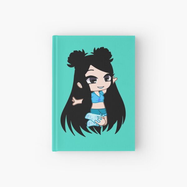 Cheerful Rock Singing Girl Gacha club - Singing Kitten Girl - Cheerful  Anime Gacha chibi girl Hardcover Journal by gachanime