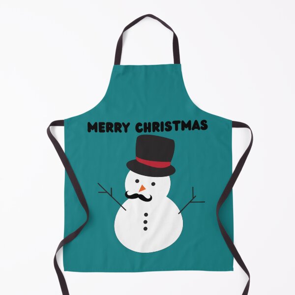Item preview, Merry Christmas - Cute Funny Snowman with Mustache and Carrot designed and sold by Trendy-Now.