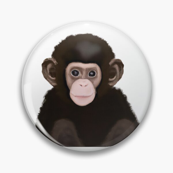 Artikelvorschau, Cute Chimpanzee Drawing entworfen und verkauft von WeHeartAnimals.