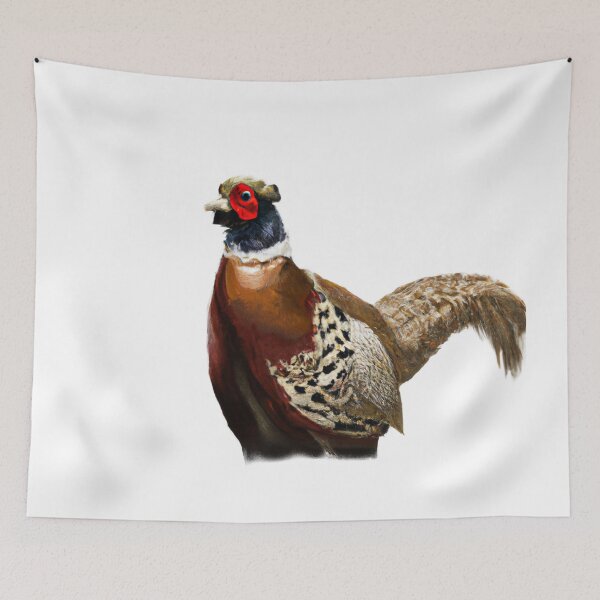 Item preview, Cute Pheasant Drawing designed and sold by WeHeartAnimals.
