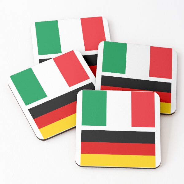 Artikelvorschau, Flagge Italiens und Deutschlands entworfen und verkauft von Islanr.