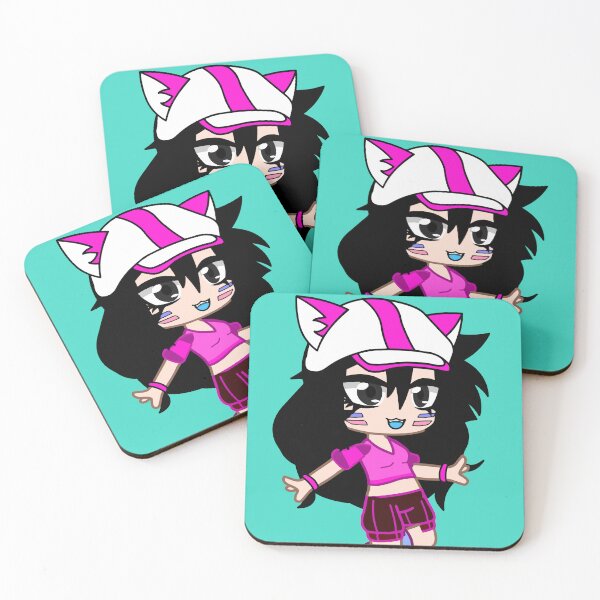 Item preview, Cheerful Kitten Girl Gacha club - Happy girl pink soccer - chibi gacha girl Cheerful Anime designed and sold by gachanime.