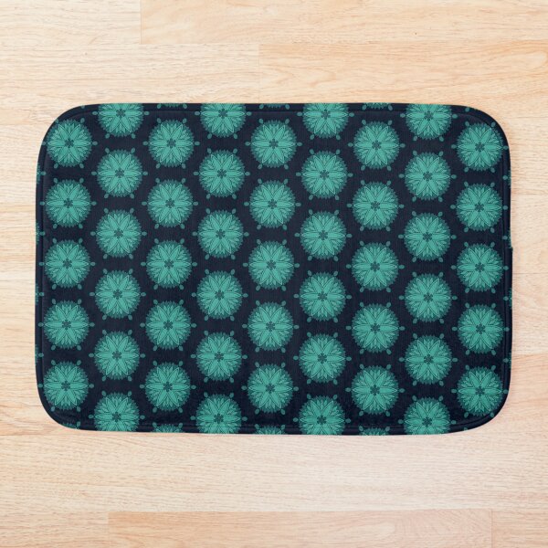 Item preview, Abstract geometric pattern with blue flowers designed and sold by JohnyDas.