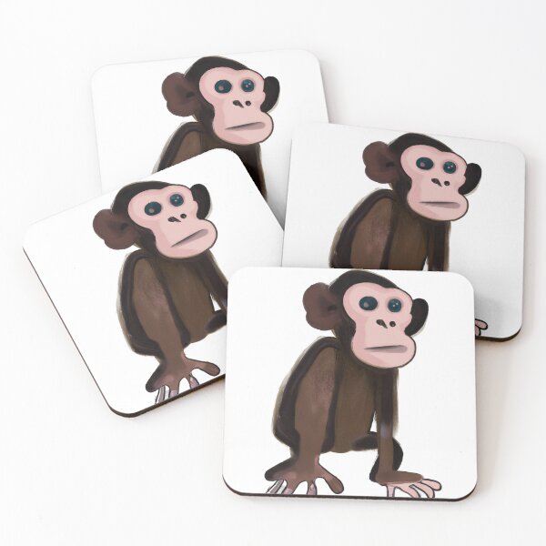 Item preview, Cute Chimpanzee Drawing designed and sold by WeHeartAnimals.