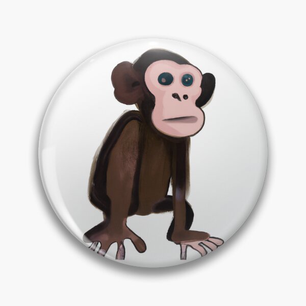 Artikelvorschau, Cute Chimpanzee Drawing entworfen und verkauft von WeHeartAnimals.