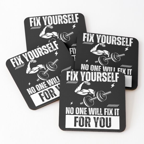 Item preview, Fix yourself no one will fix it for you | bodybuilding motivation quotes designed and sold by Shambusiness.