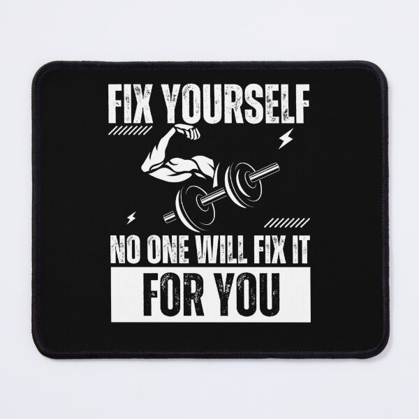 Item preview, Fix yourself no one will fix it for you | bodybuilding motivation quotes designed and sold by Shambusiness.