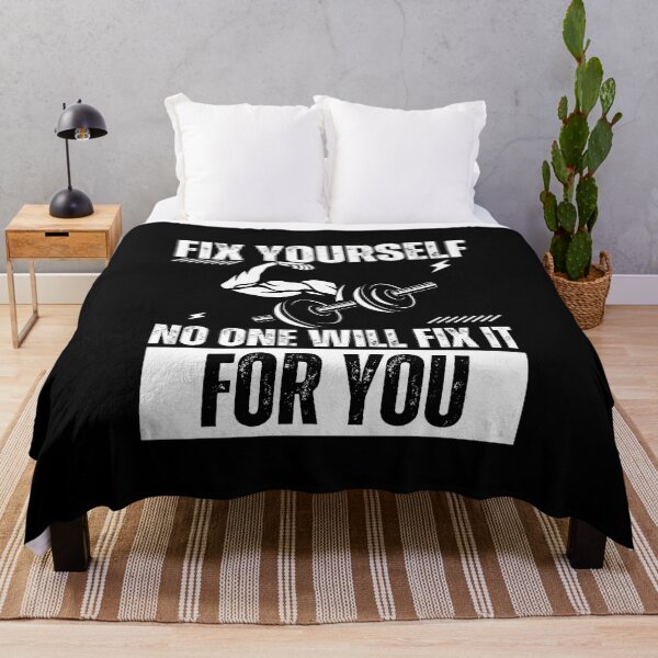 Item preview, Fix yourself no one will fix it for you | bodybuilding motivation quotes designed and sold by Shambusiness.